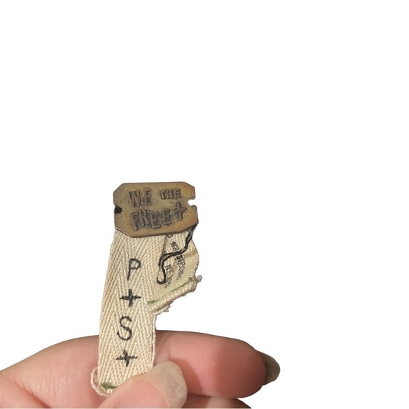 We the Free Patchwork Style Waffle Knit Sweater w/Asymmetrical Hem - Picture 2 of 4